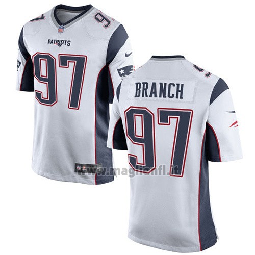 Maglia NFL Game New England Patriots Branch Bianco
